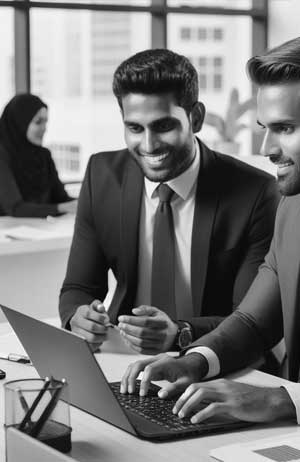 Two Maldivian guys at work